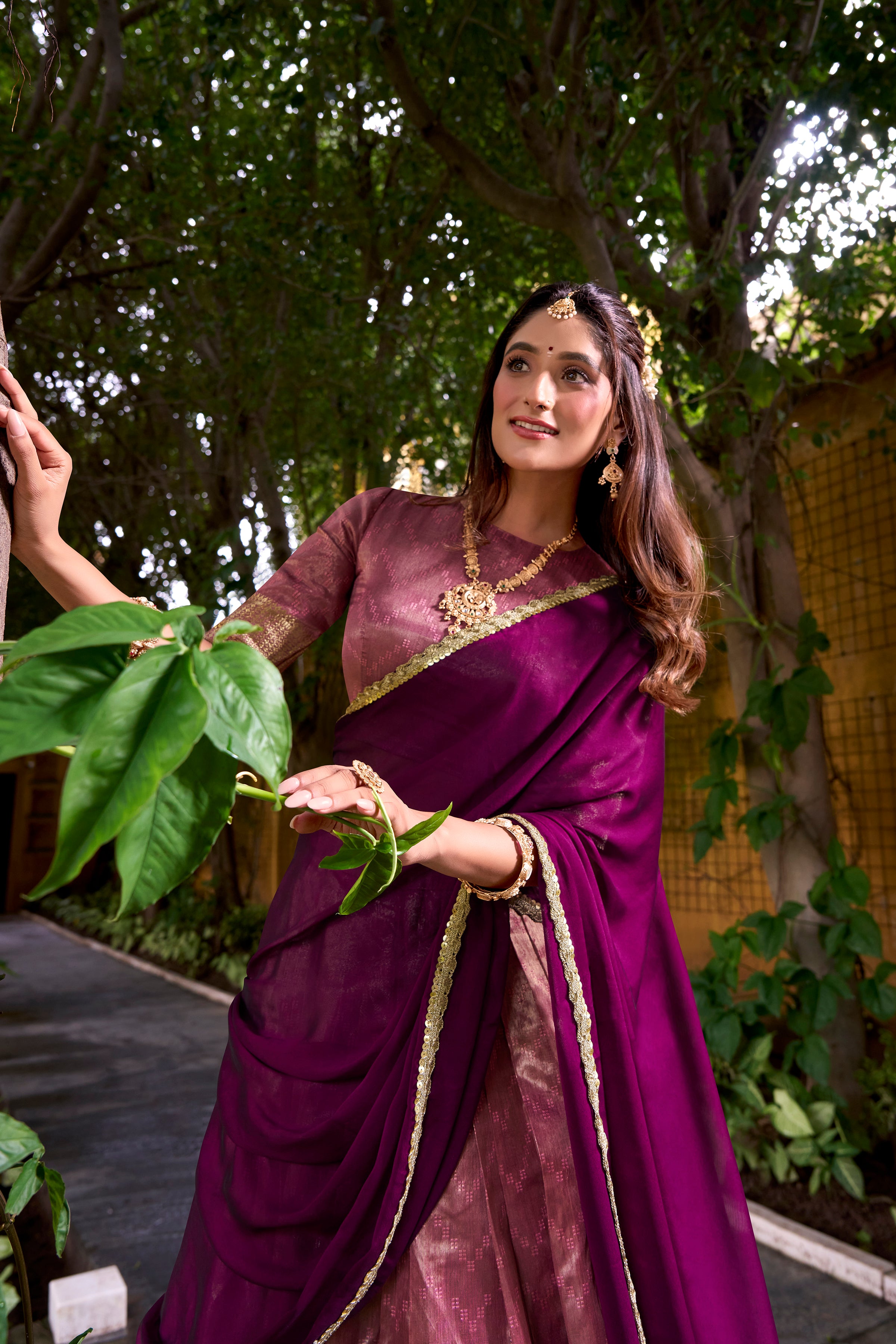 Dupion Silk Zari Weaving Lehenga With Dupatta