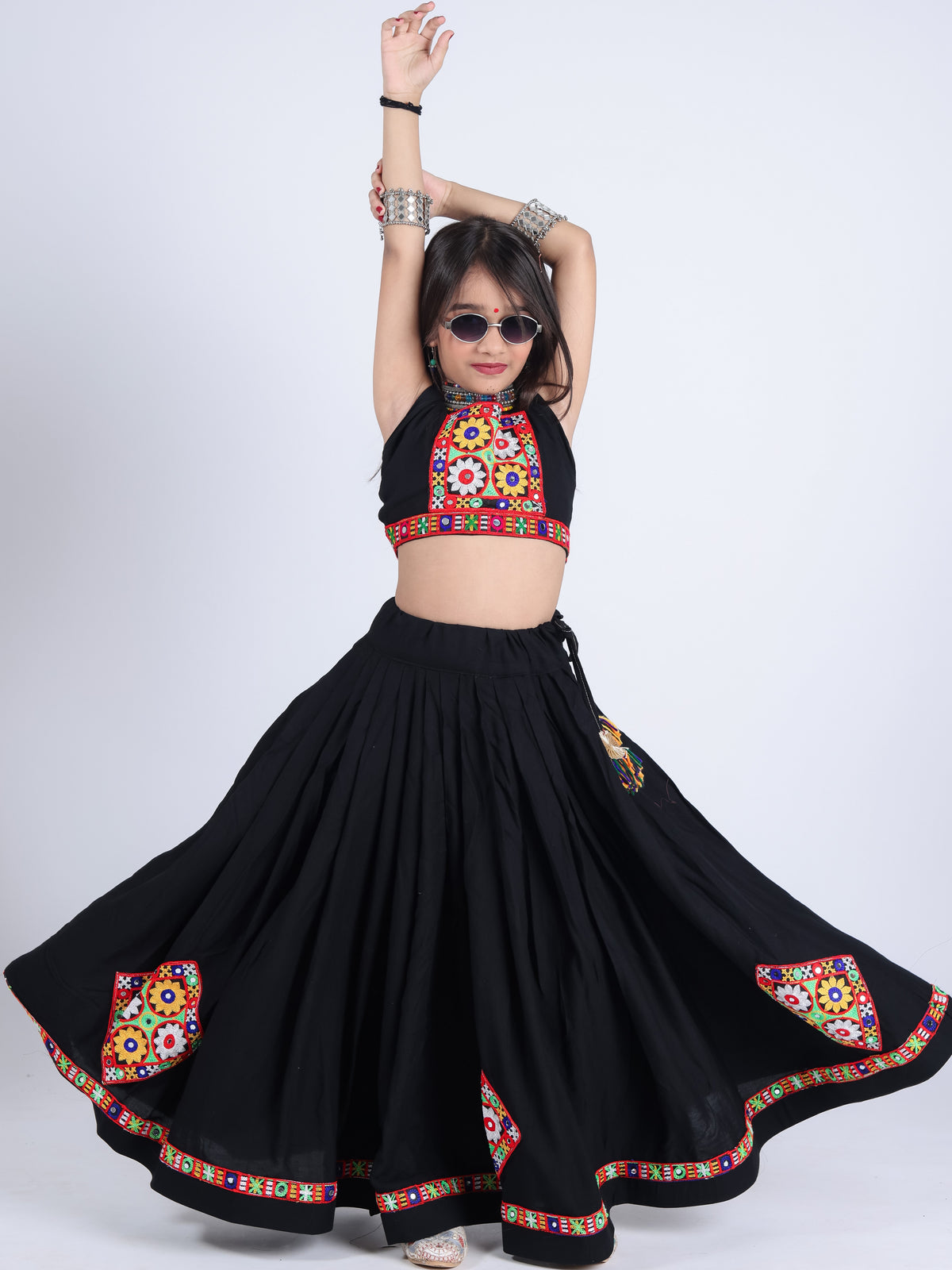 Rayon Kids Navratri Lehenga With Blouse