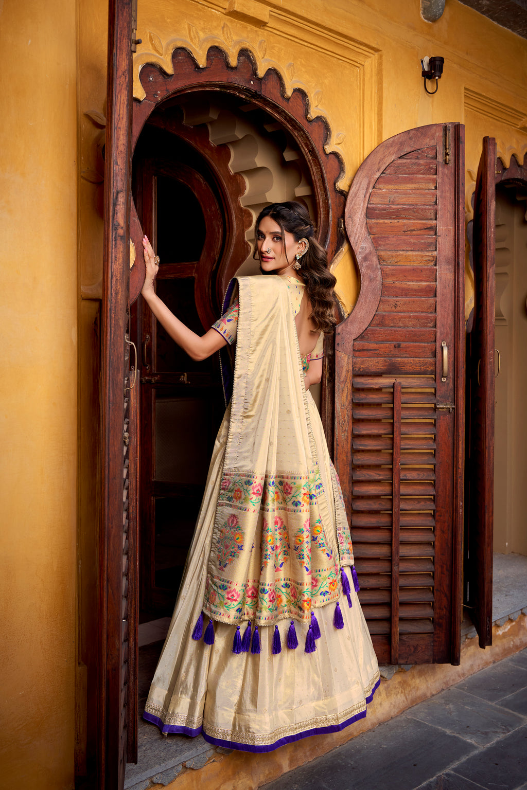 Paithani Zari Weaving Lehenga With Dupatta