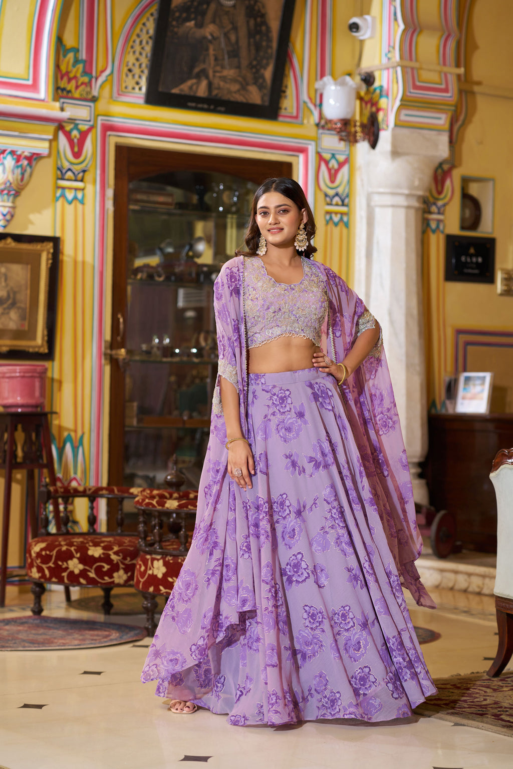 Chocolate Crush Thread Embroidered Lehenga With Dupatta
