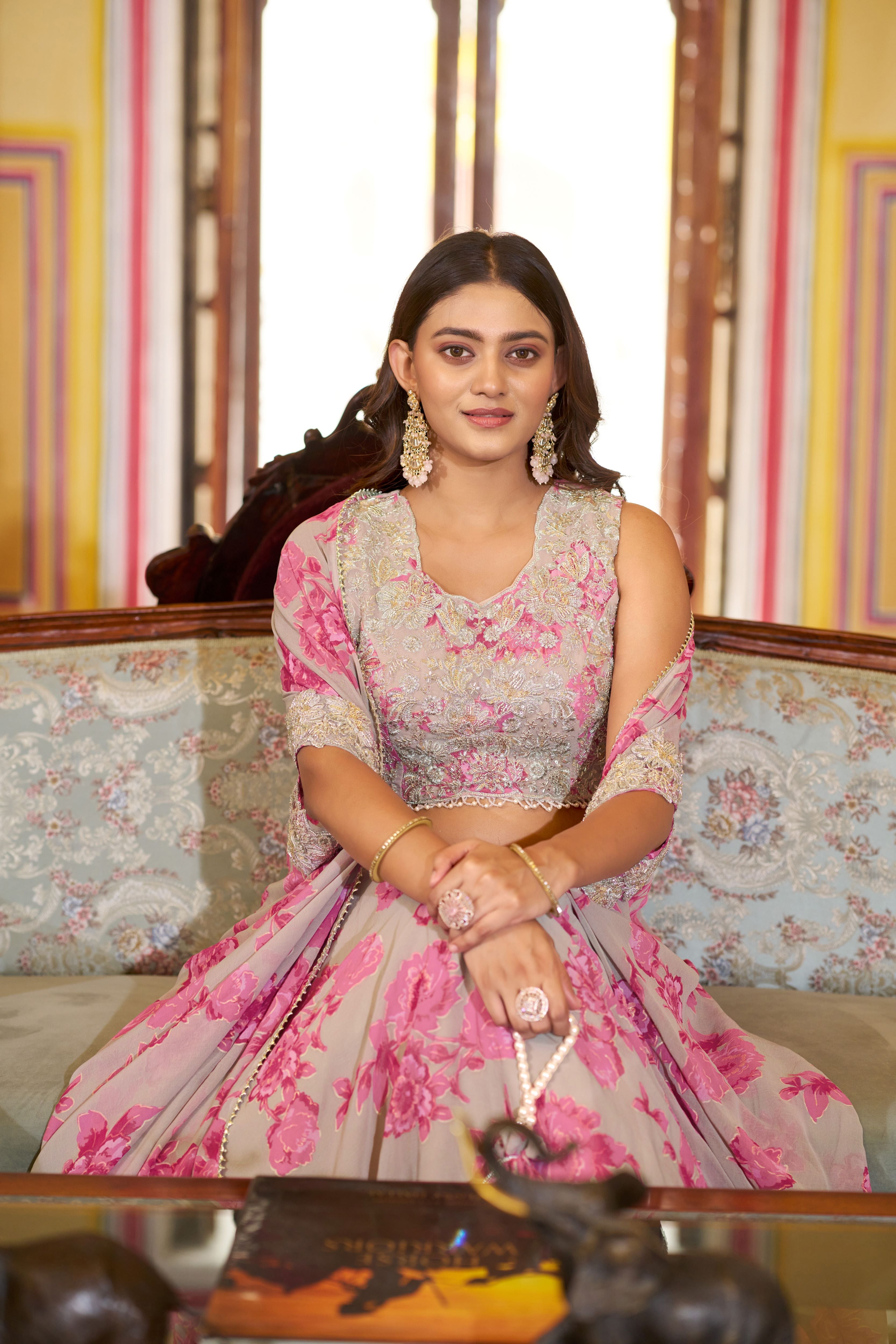 Chocolate Crush Thread Embroidered Lehenga With Dupatta