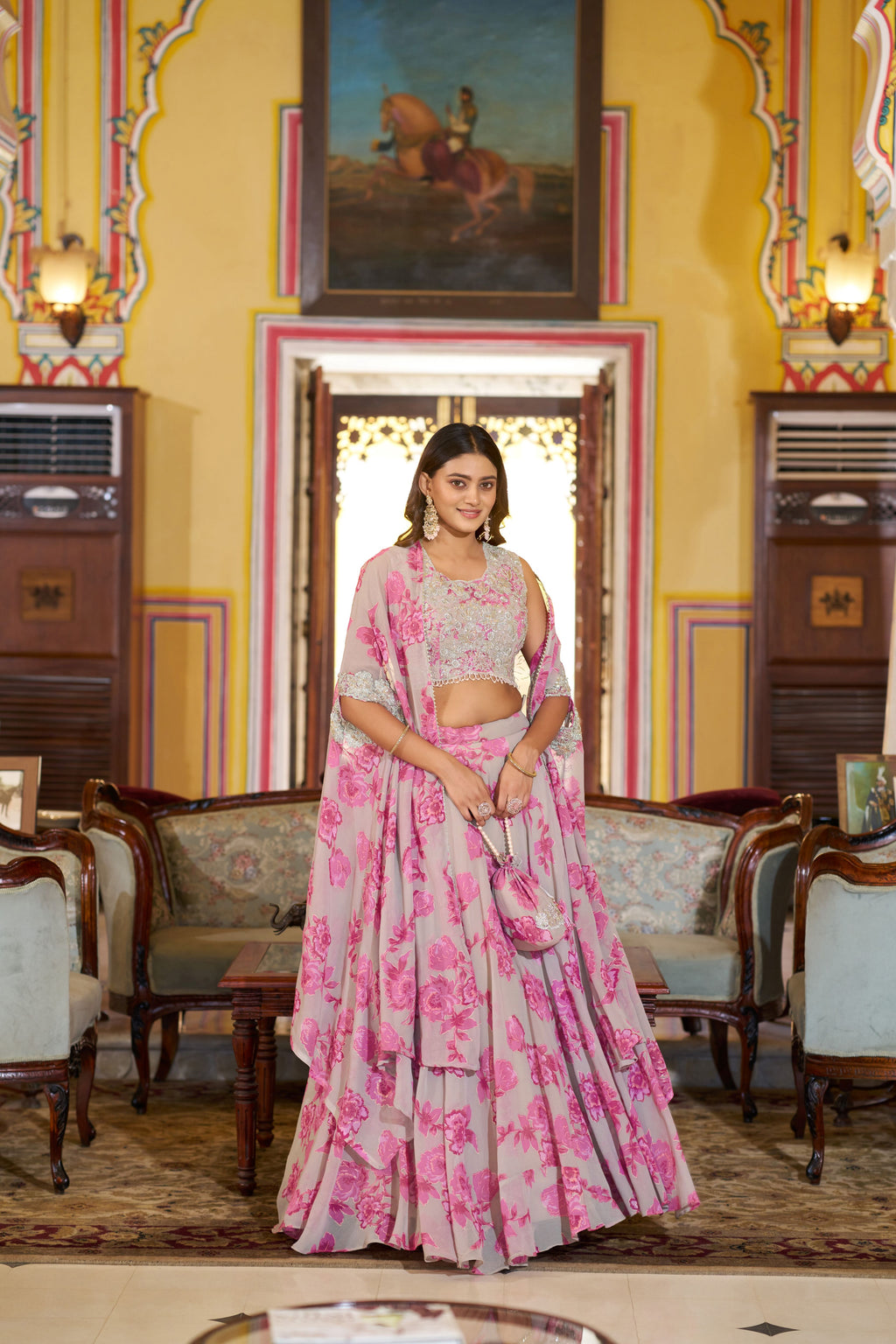Chocolate Crush Thread Embroidered Lehenga With Dupatta