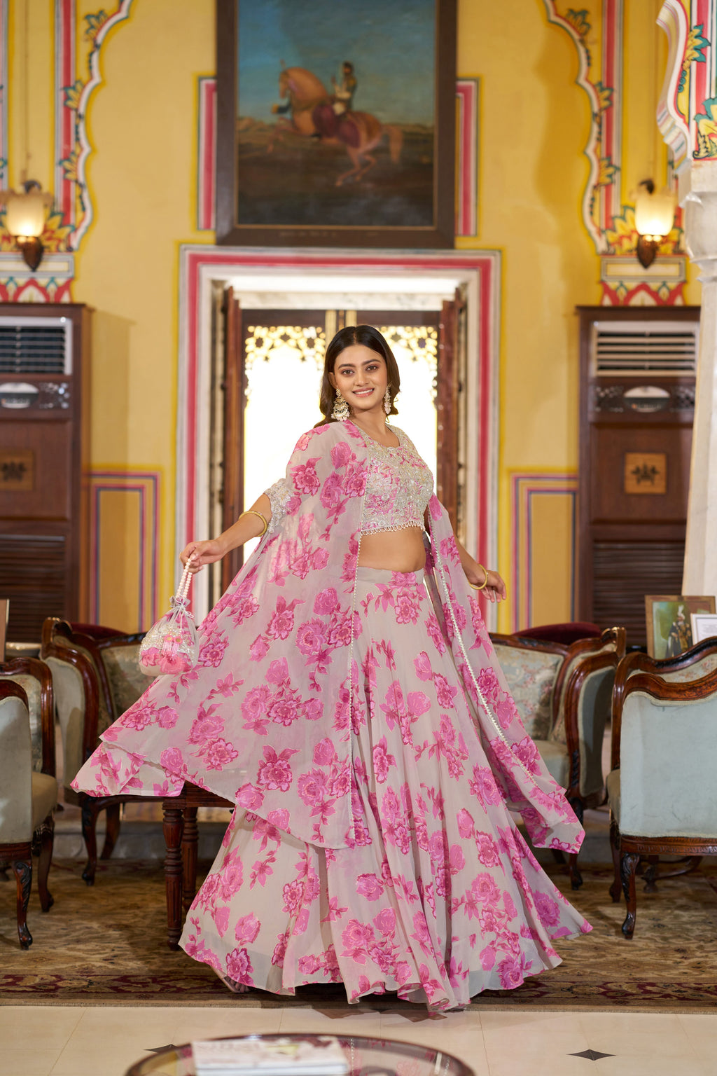 Chocolate Crush Thread Embroidered Lehenga With Dupatta