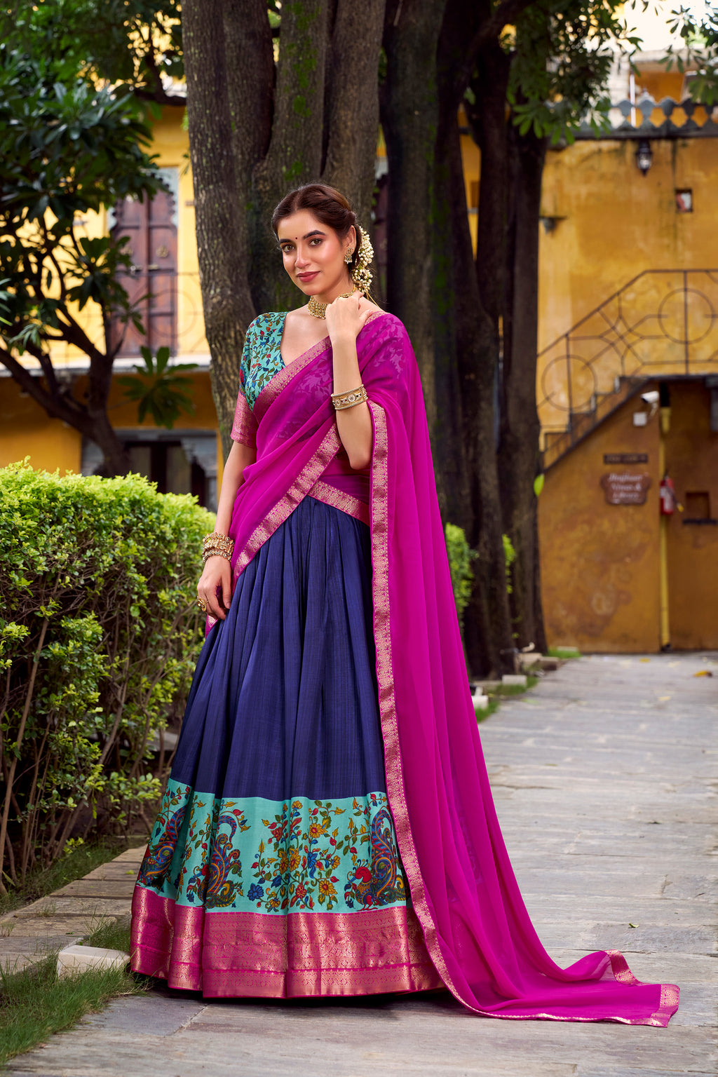 Astha Silk Zari Weaving Lehenga With Dupatta