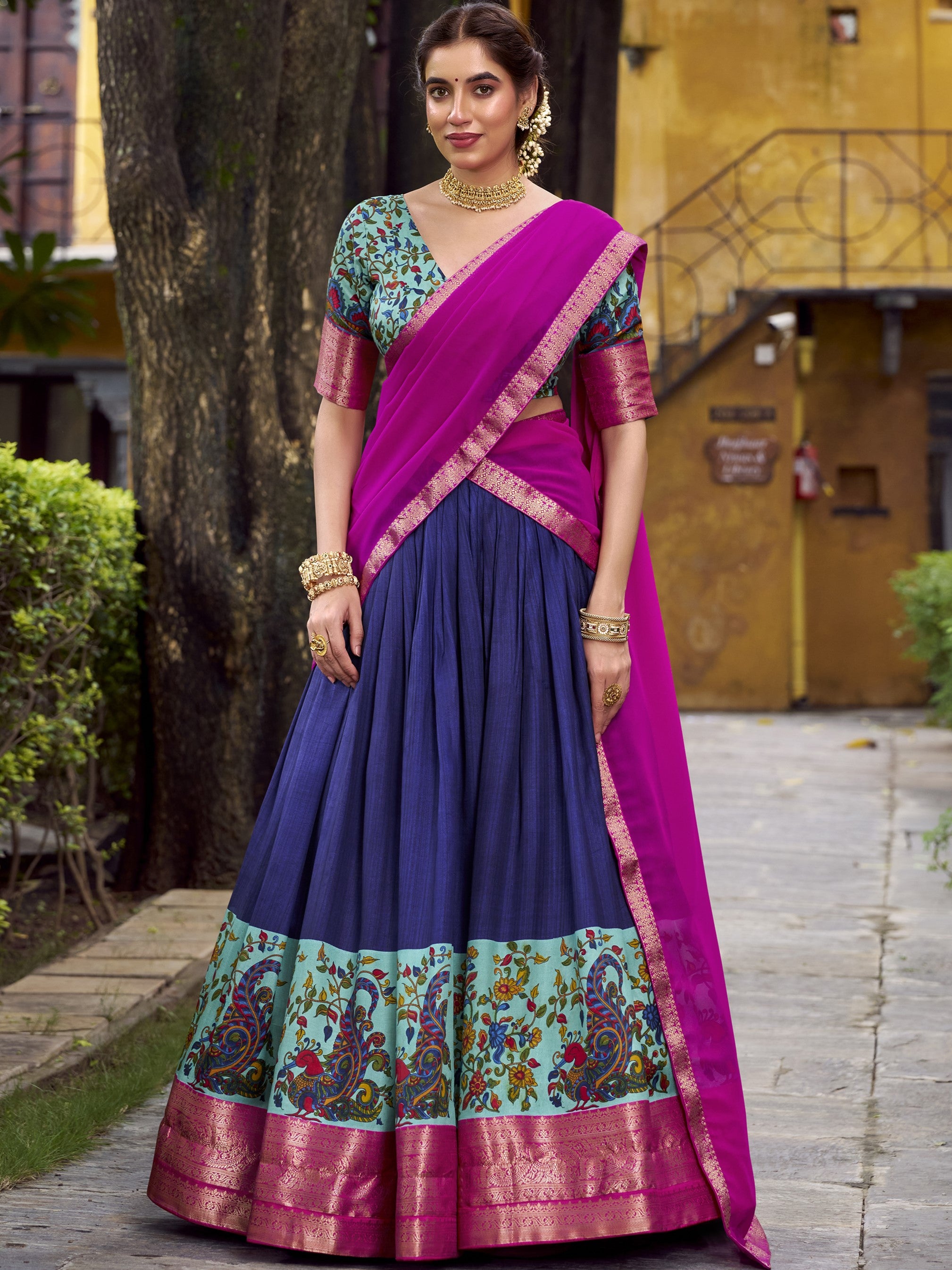 Astha Silk Zari Weaving Lehenga With Dupatta