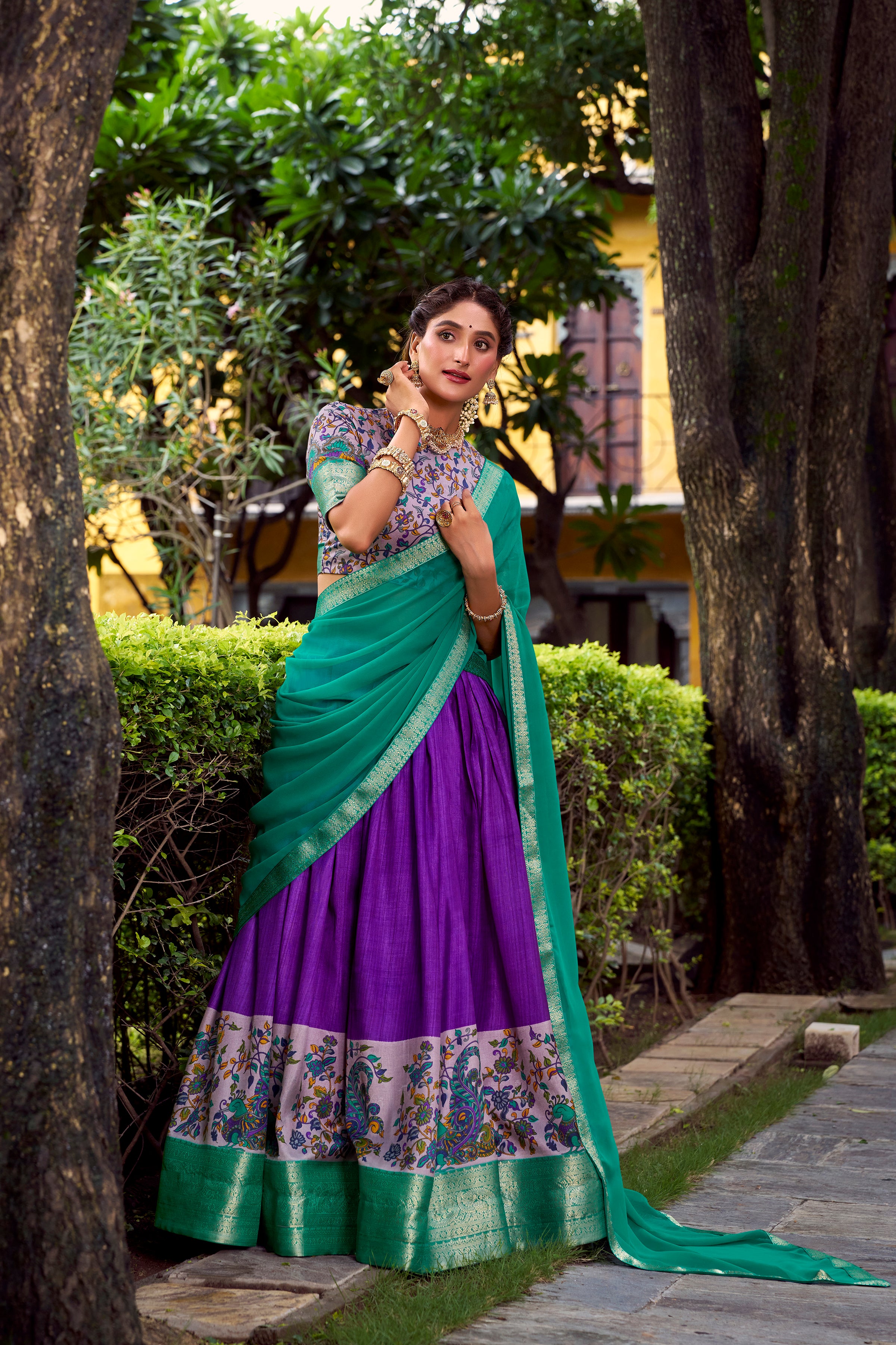 Astha Silk Zari Weaving Lehenga With Dupatta