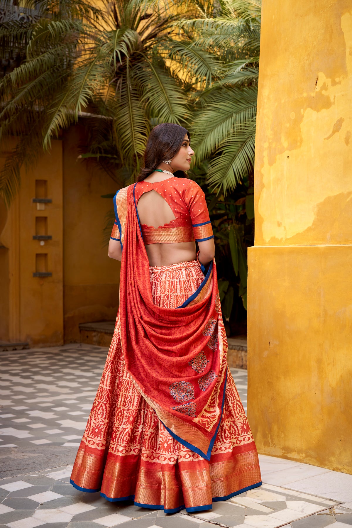 Dola Silk Printed Lehenga With Dupatta