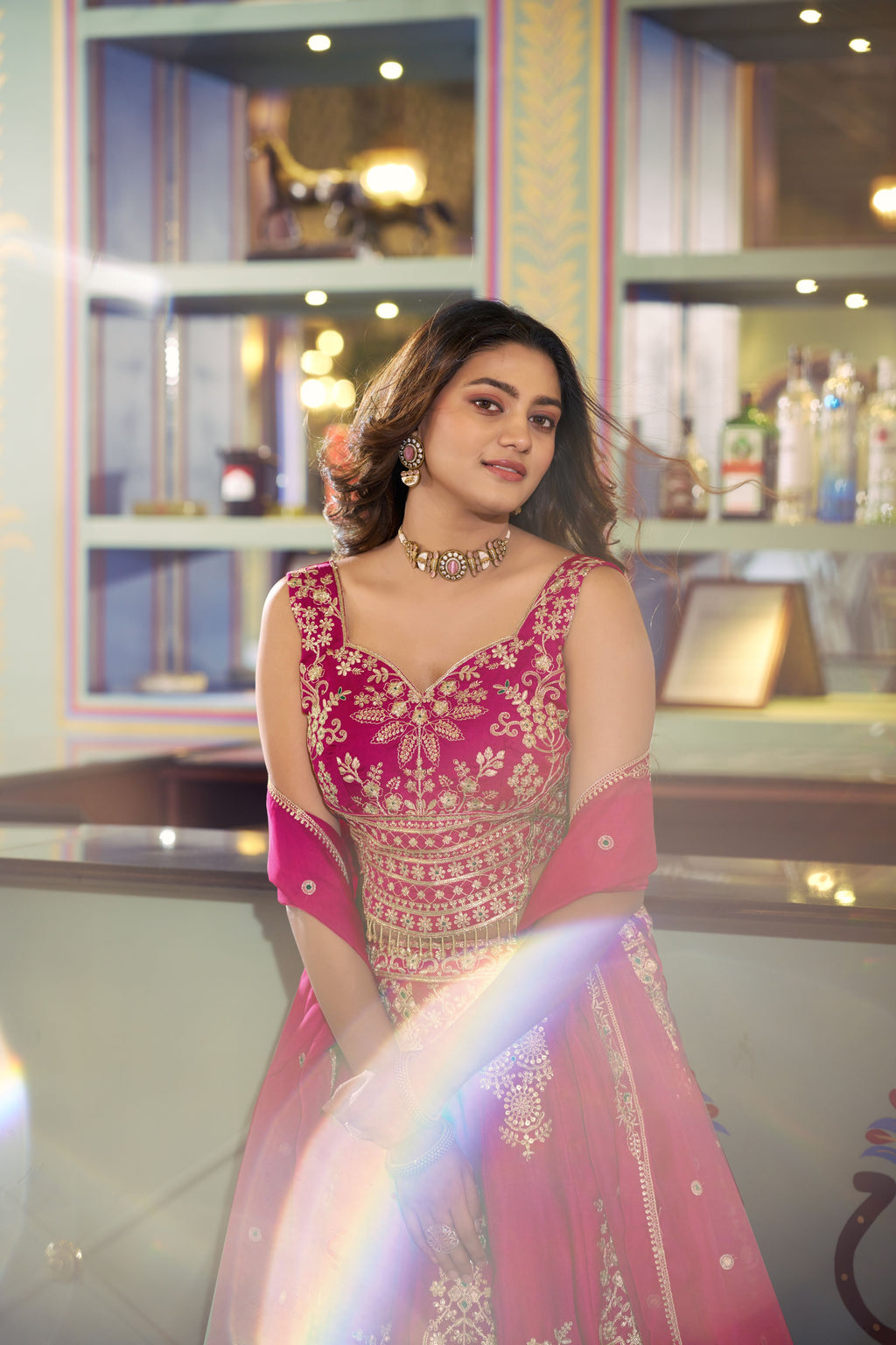Naysha Thread Embroidered Lehenga With Dupatta