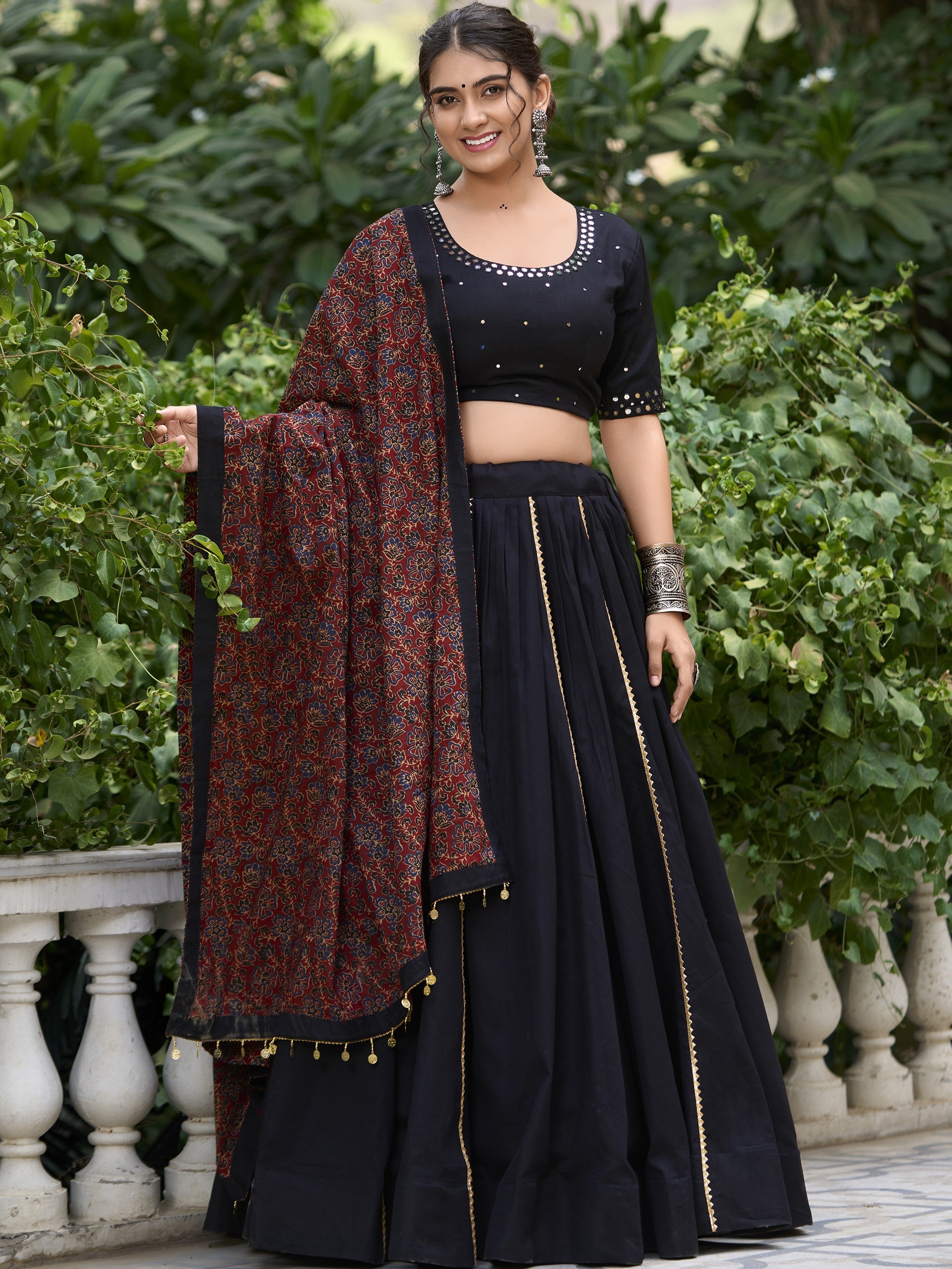 Pure Cotton Navratri Lehenga With Dupatta