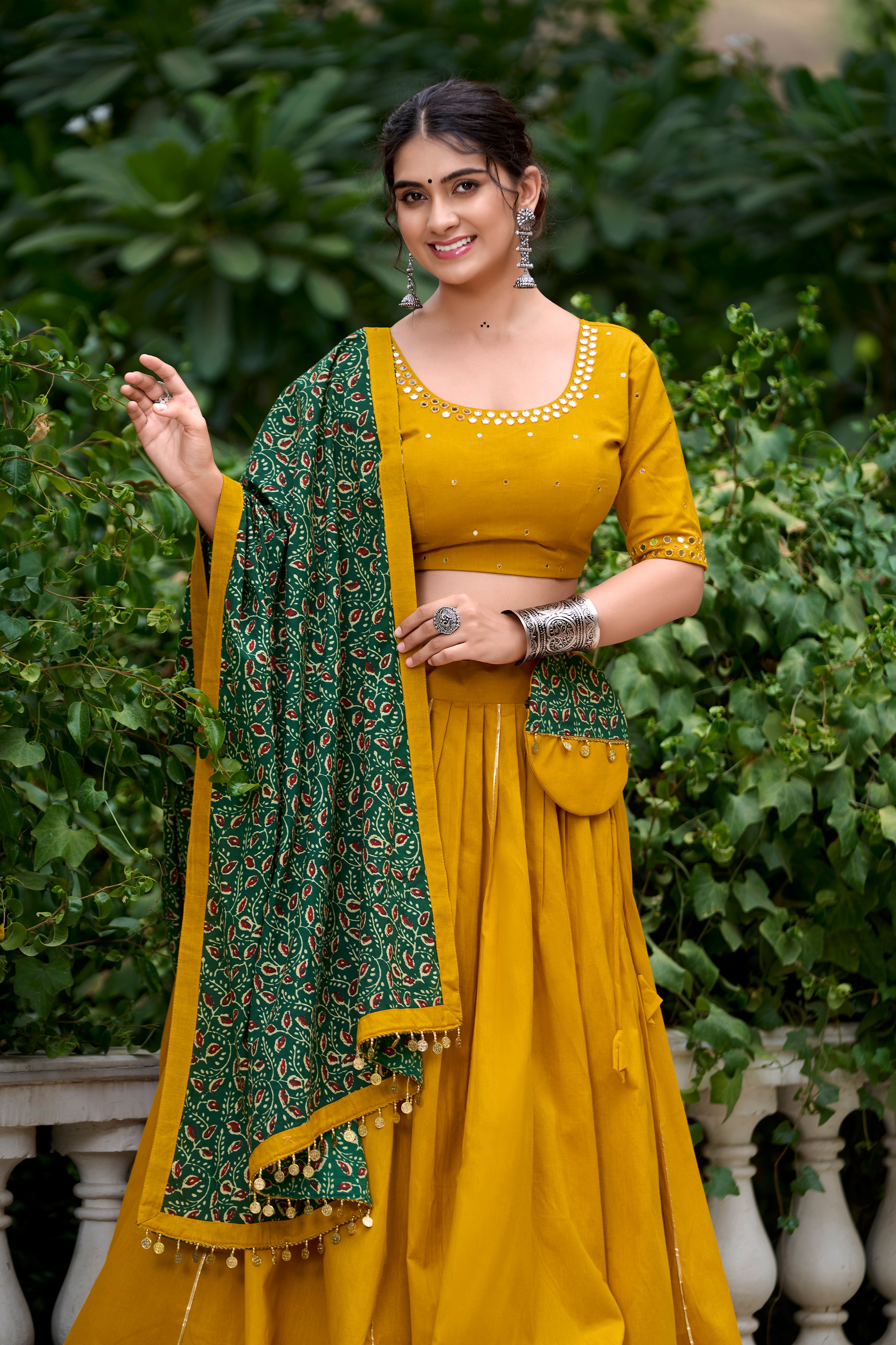 Pure Cotton Navratri Lehenga With Dupatta