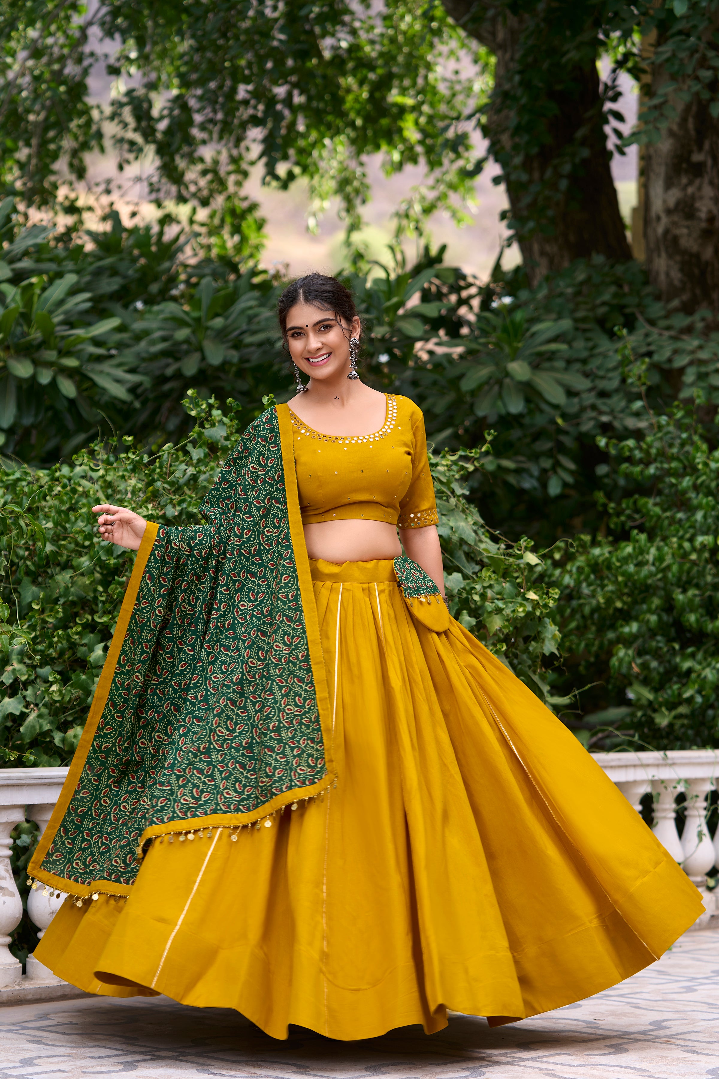 Pure Cotton Navratri Lehenga With Dupatta
