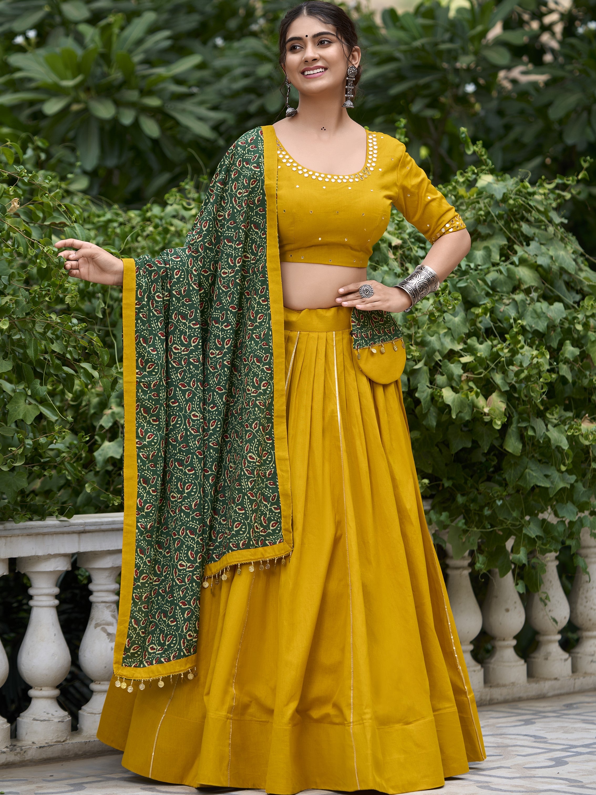 Pure Cotton Navratri Lehenga With Dupatta