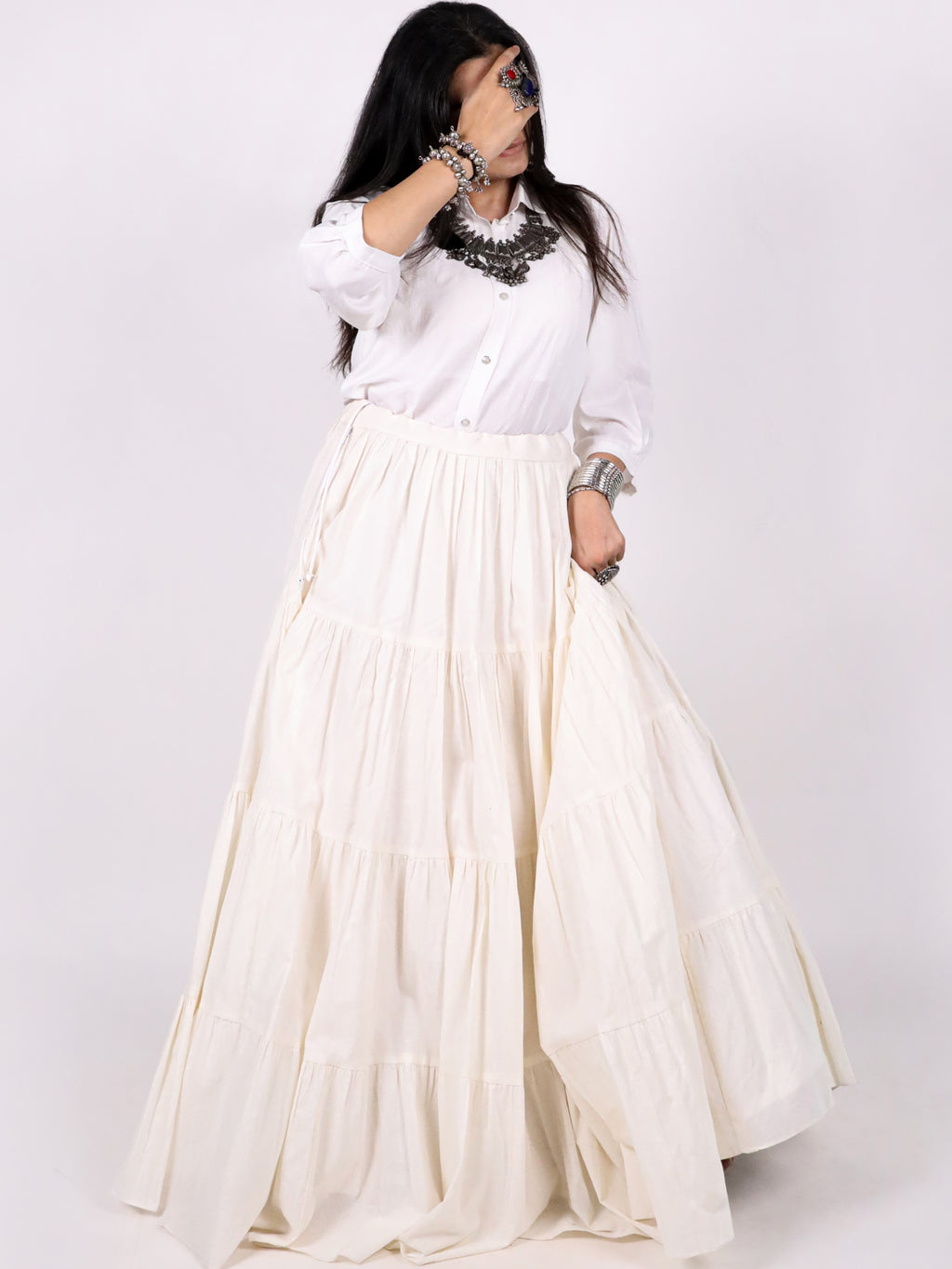 Rayon Multi Color Navratri Lehenga
