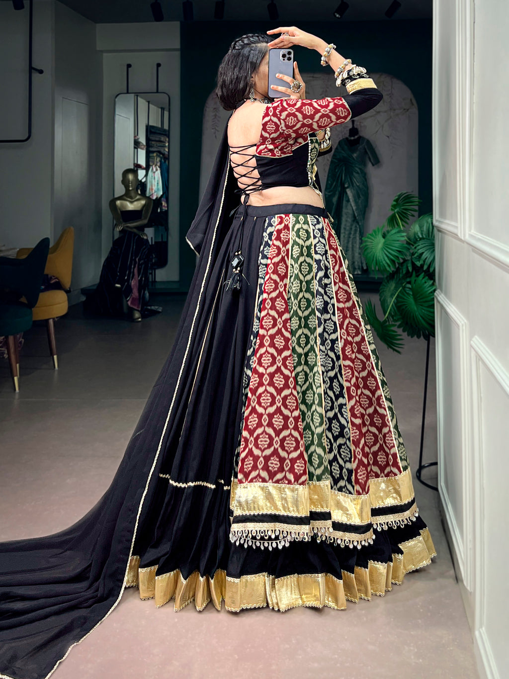 Pure Rayon Printed Navratri Lehenga With Dupatta