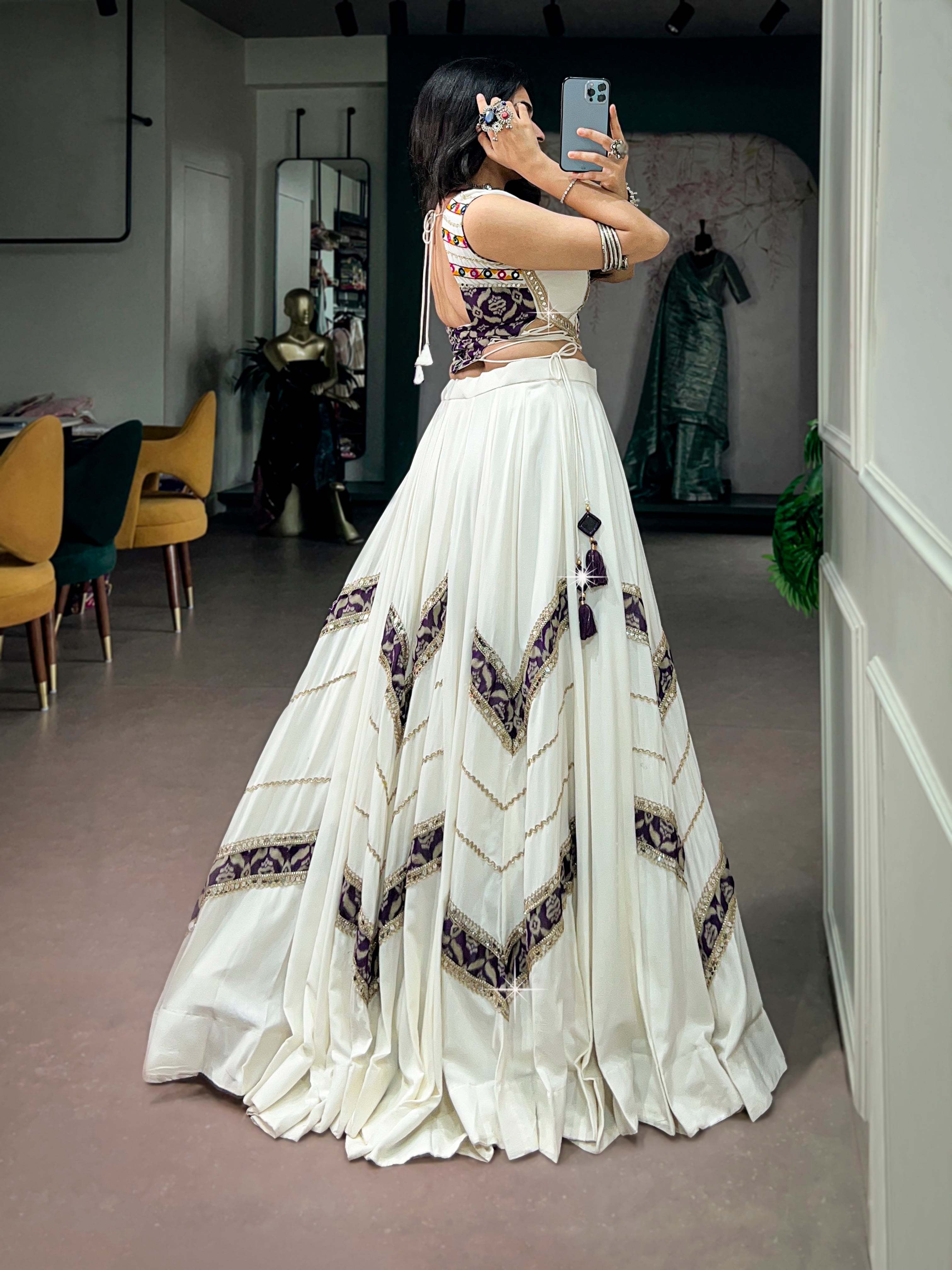 Pure Rayon Printed Navratri Lehenga With Blouse