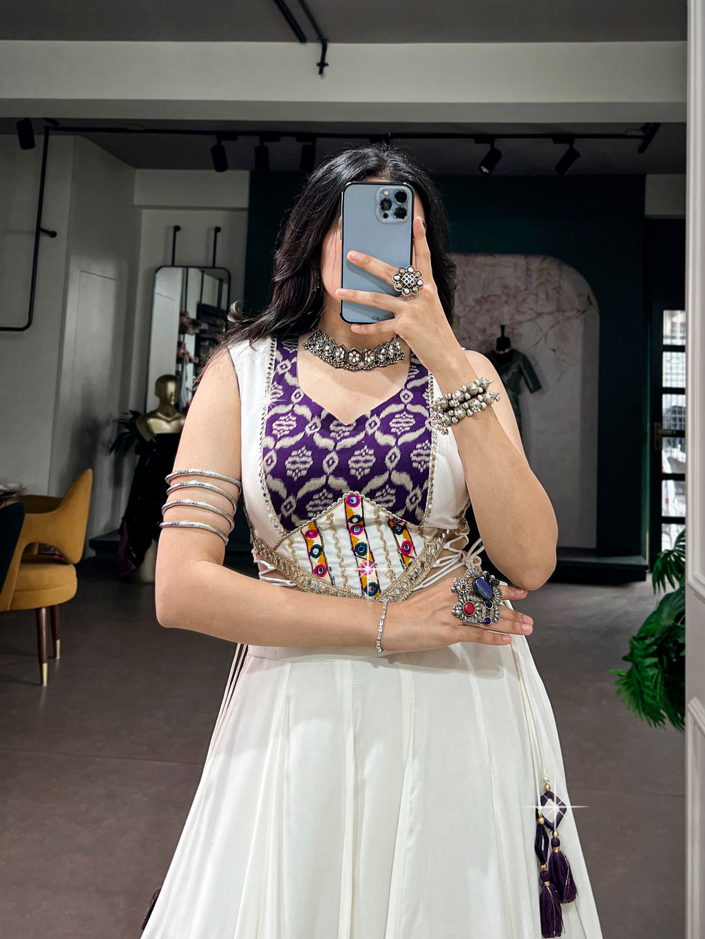 Pure Rayon Printed Navratri Lehenga With Blouse