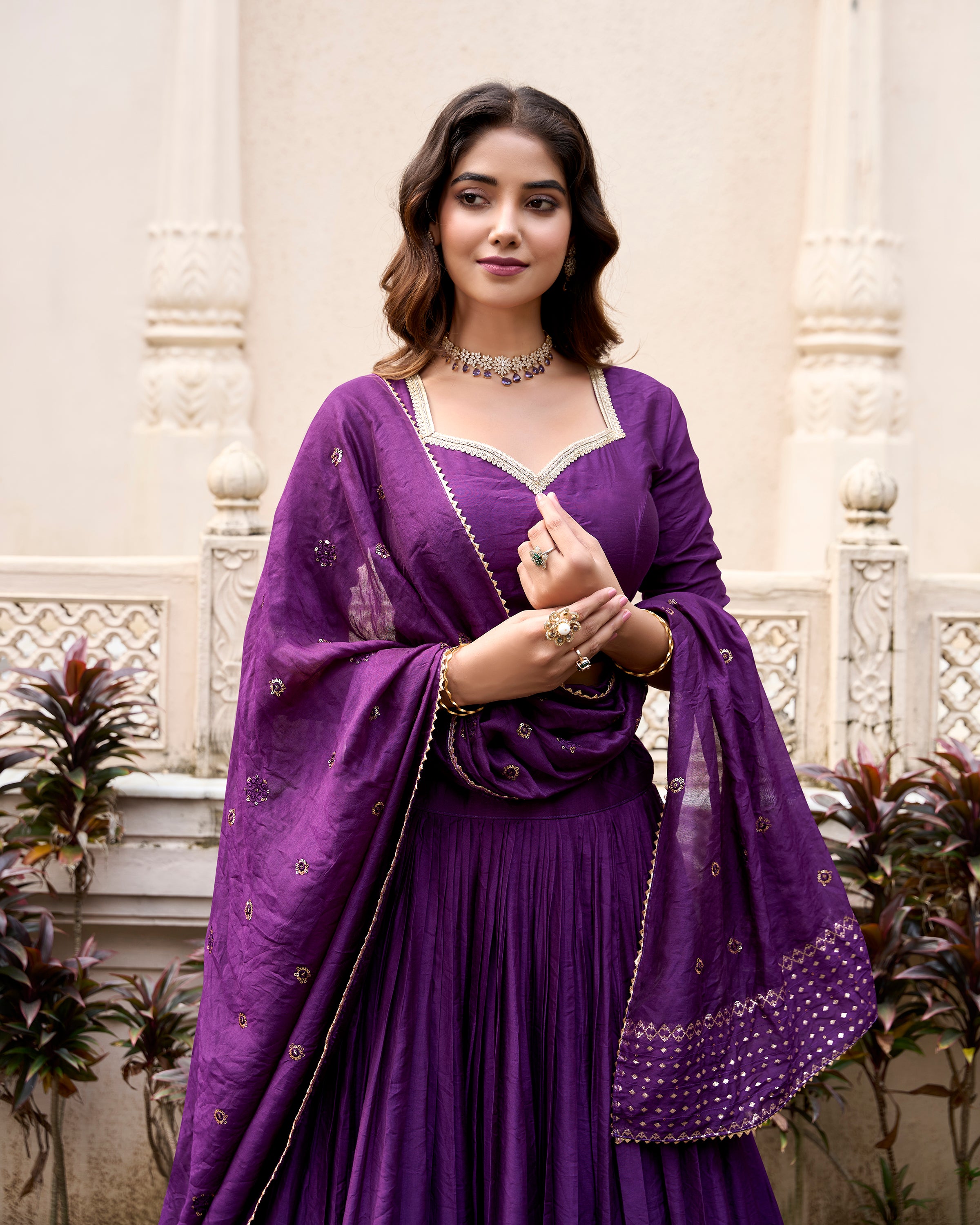 Pure Chanderi Zari Weaving Lehenga With Dupatta