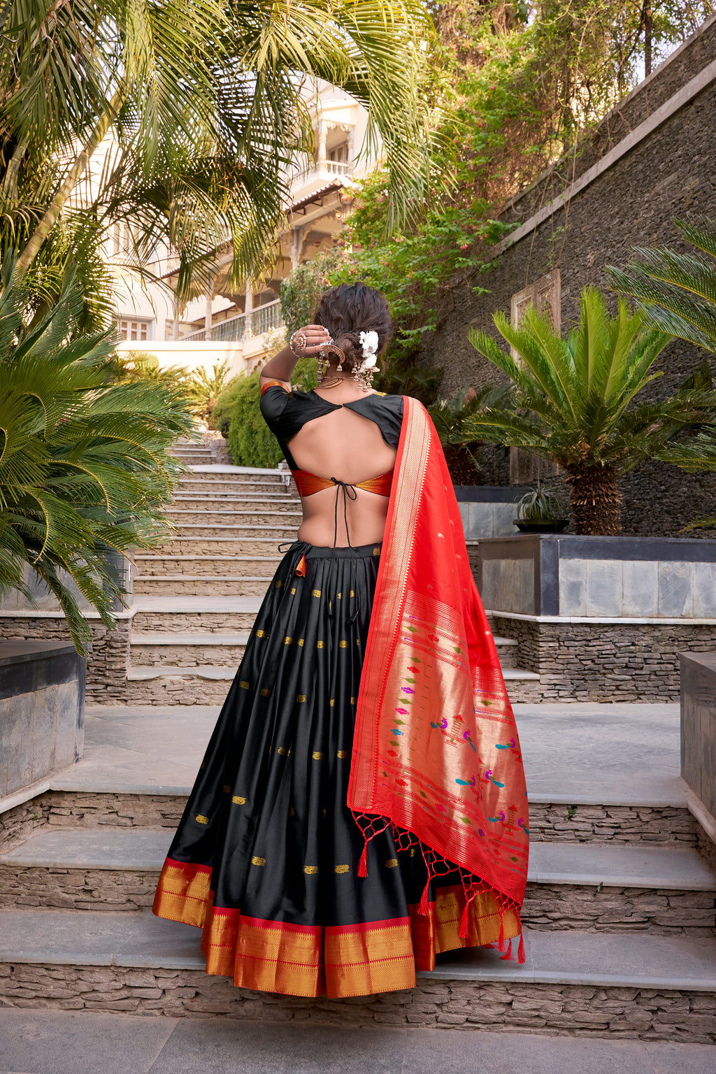 Paithani Zari Weaving Lehenga With Dupatta
