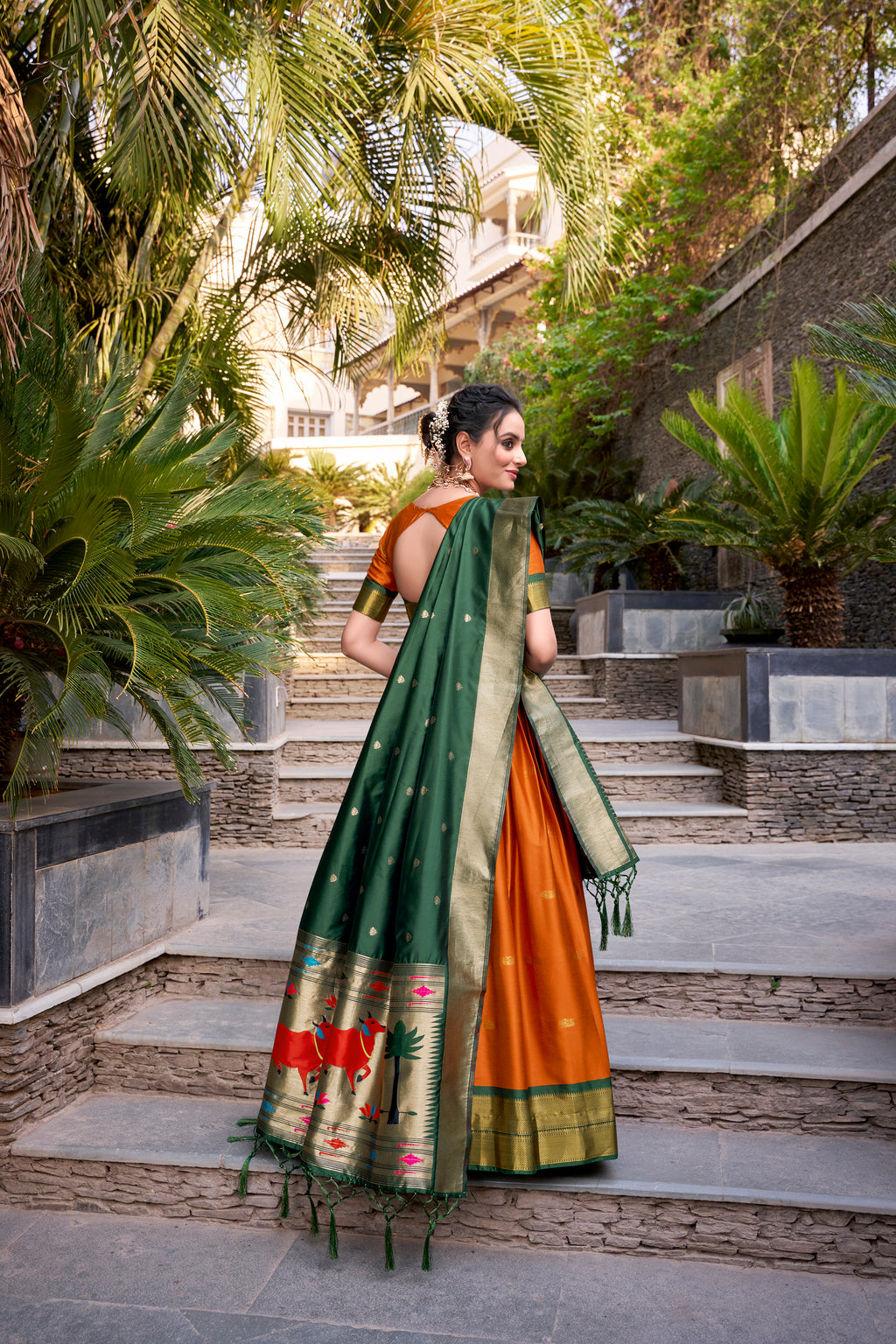 Paithani Zari Weaving Lehenga With Dupatta