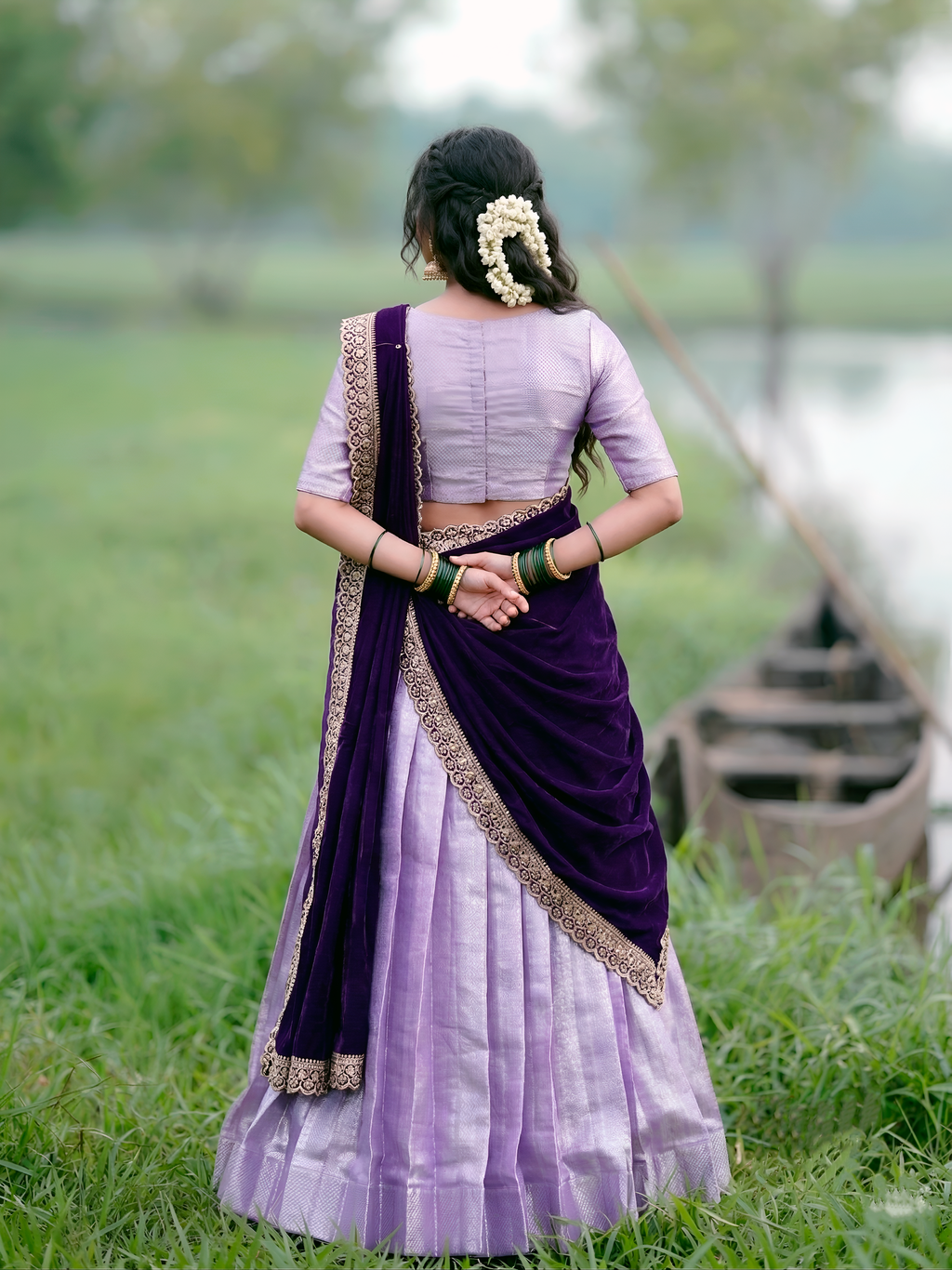 Jacquard Silk Weaving Lehenga With Dupatta
