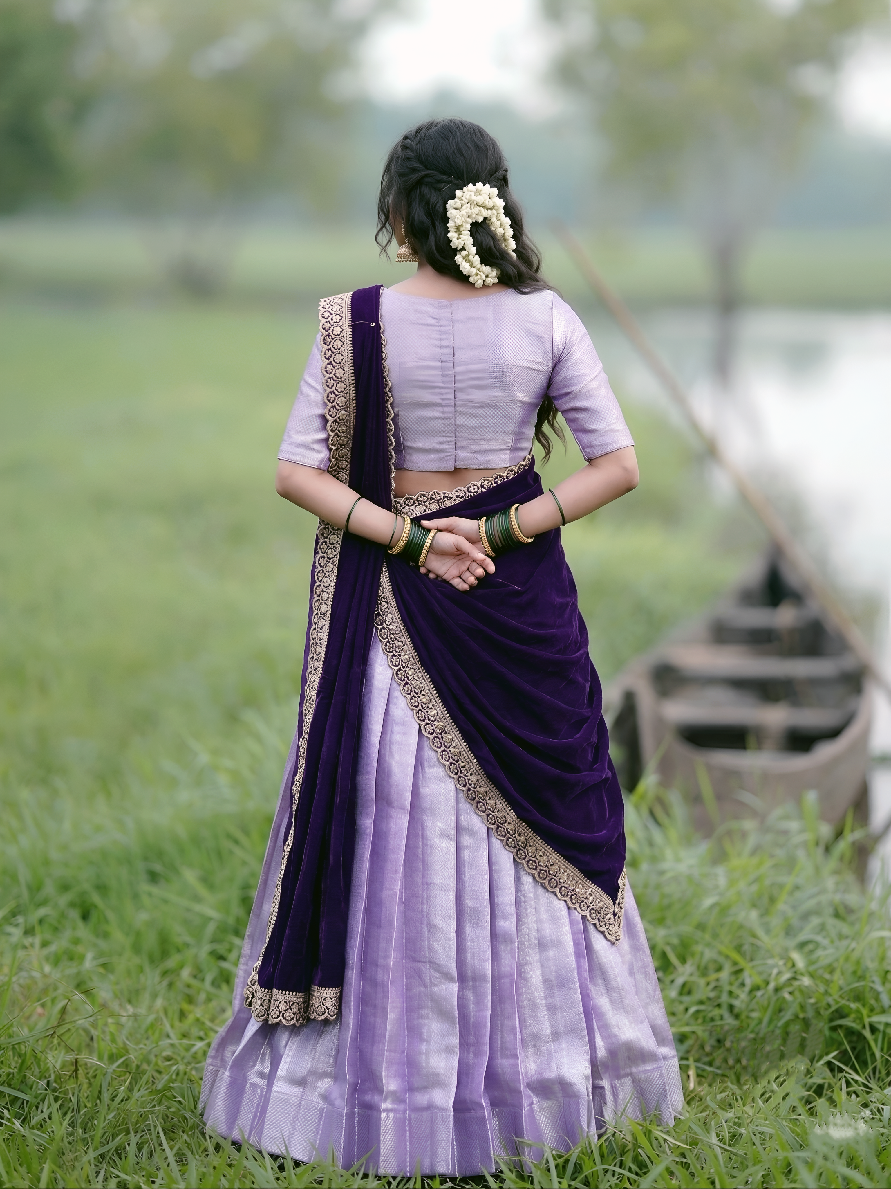 Jacquard Silk Weaving Lehenga With Dupatta