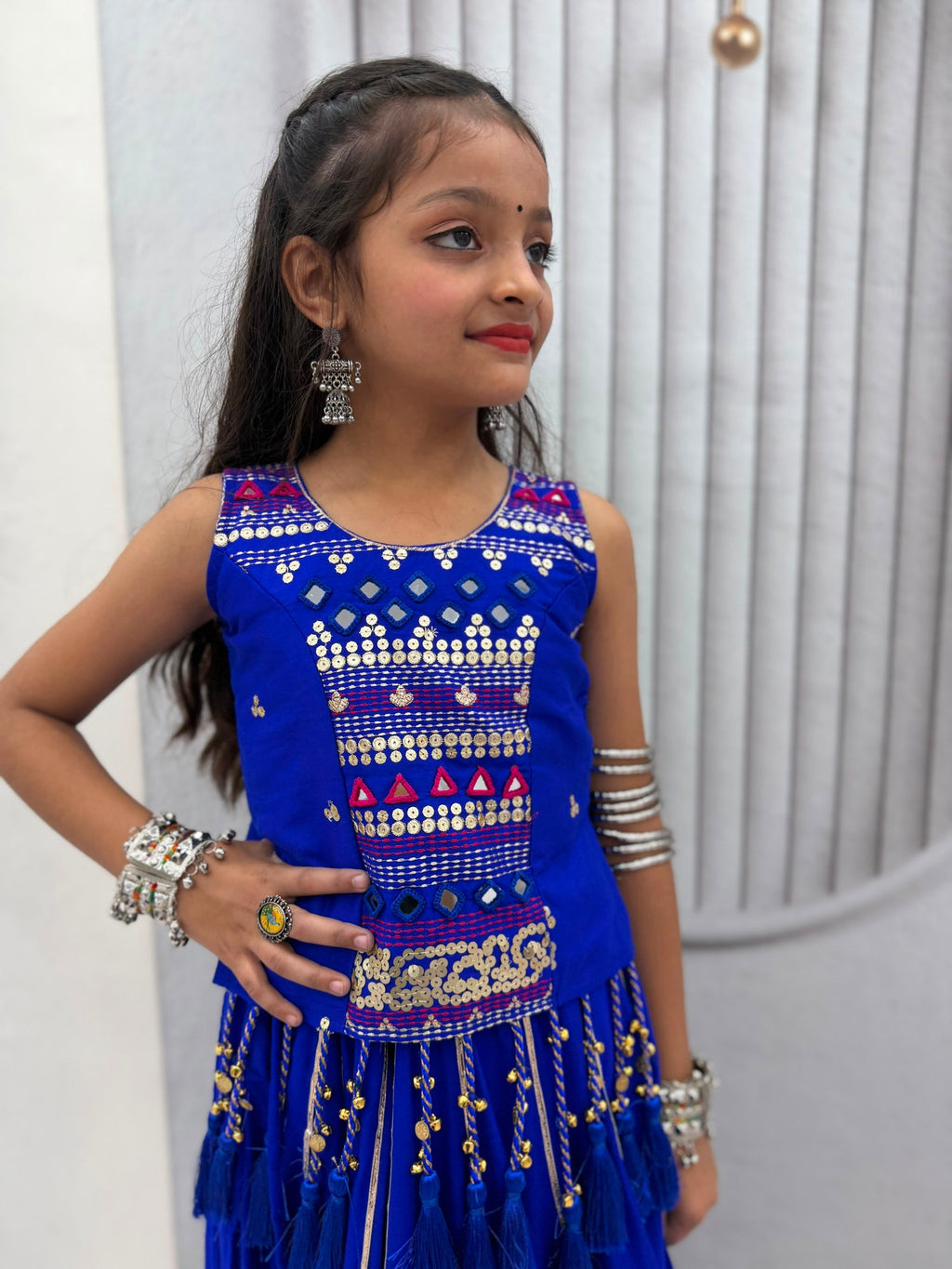 Pure Cotton Navratri Lehenga With Fency Blouse