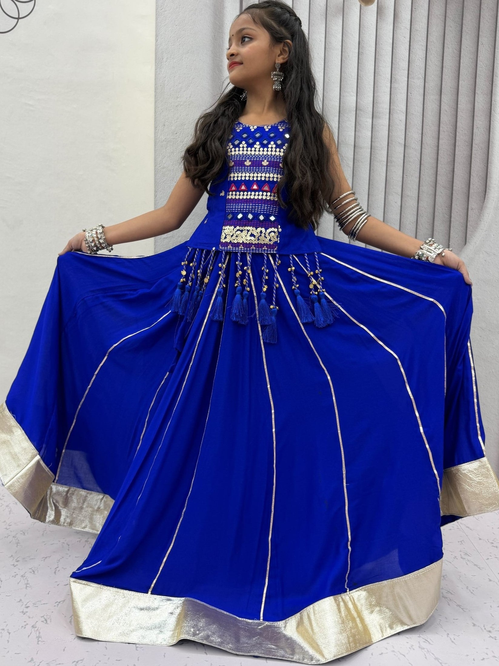 Pure Cotton Navratri Lehenga With Fency Blouse