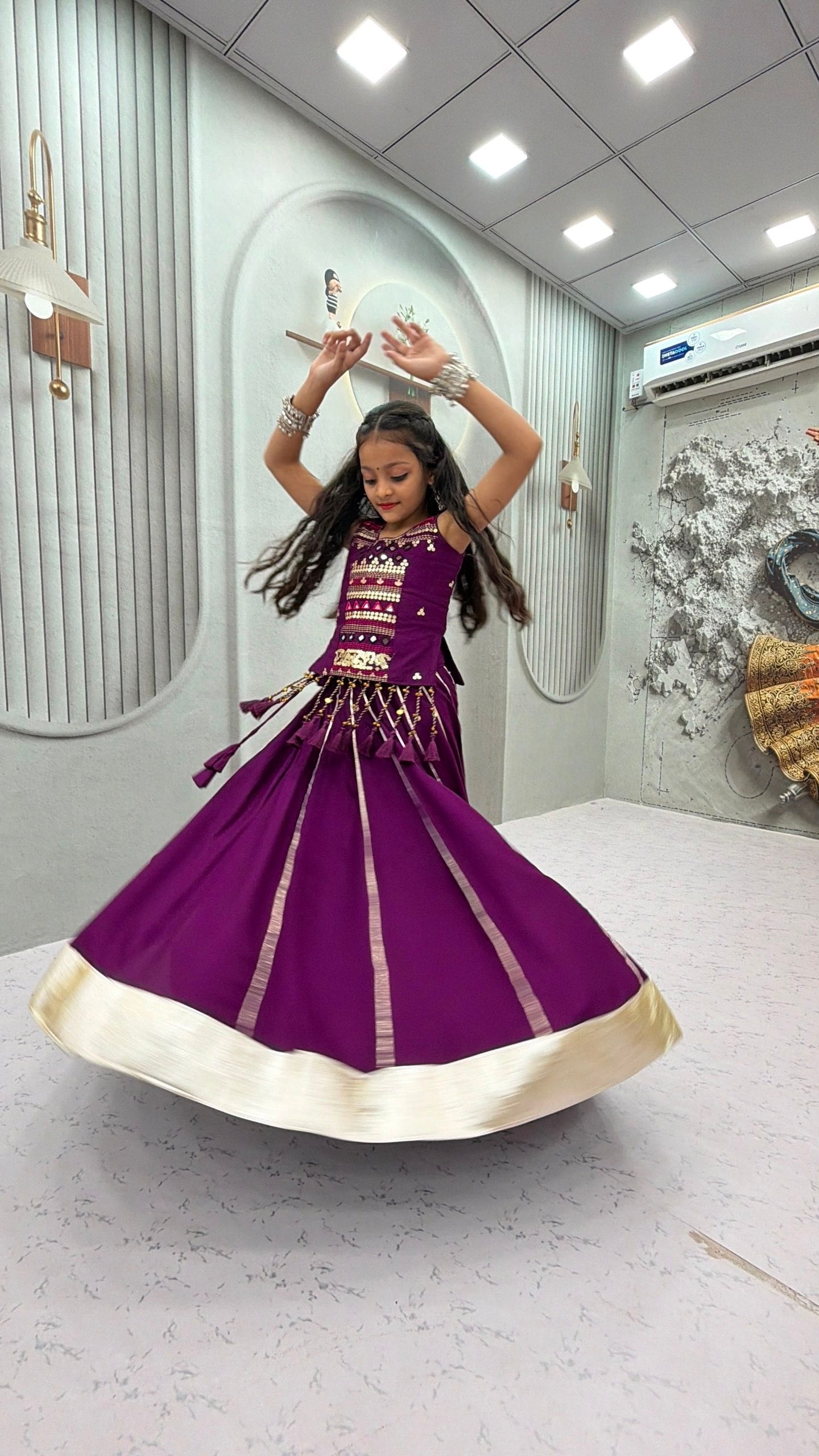 Pure Cotton Navratri Lehenga With Fency Blouse