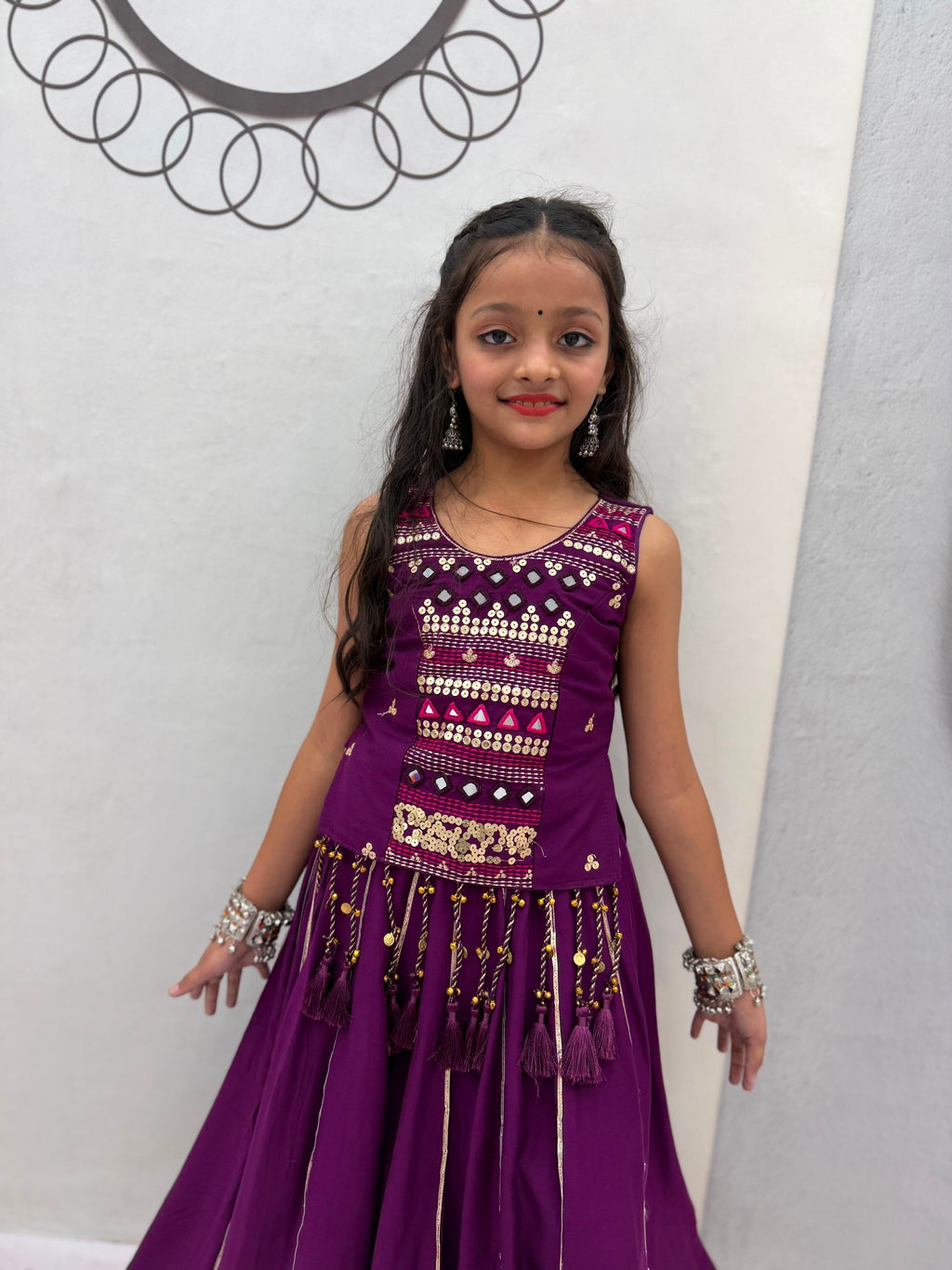 Pure Cotton Navratri Lehenga With Fency Blouse