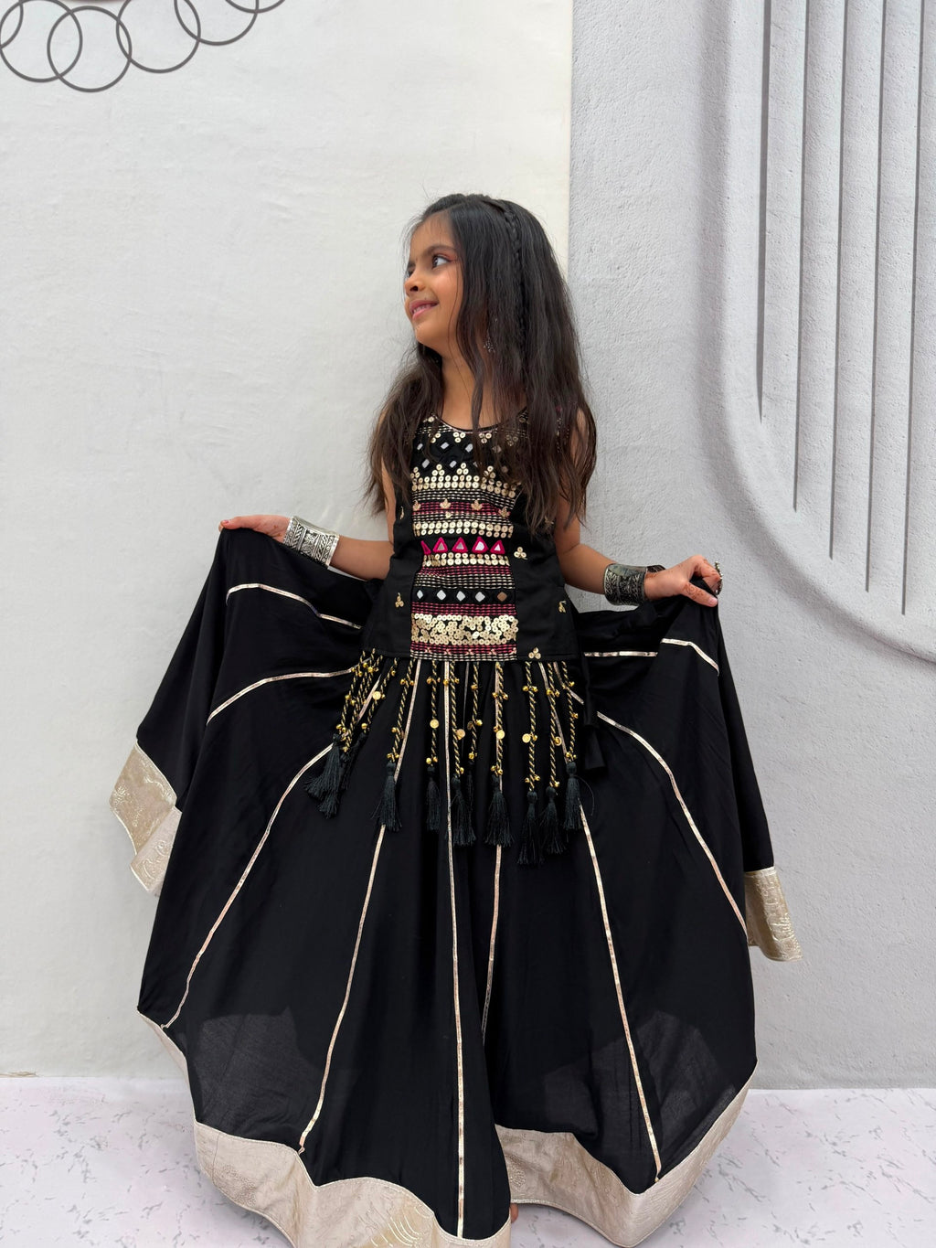 Pure Cotton Navratri Lehenga With Fency Blouse