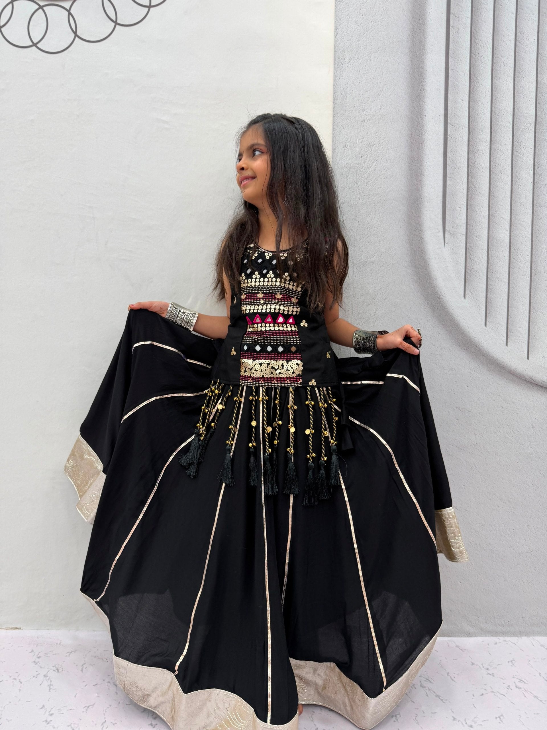 Pure Cotton Navratri Lehenga With Fency Blouse