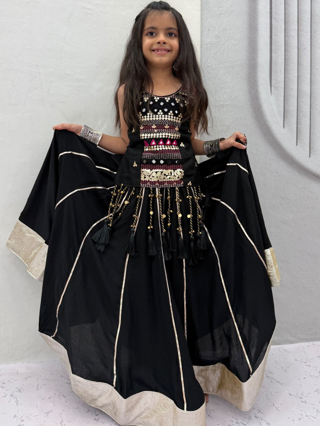 Pure Cotton Navratri Lehenga With Fency Blouse
