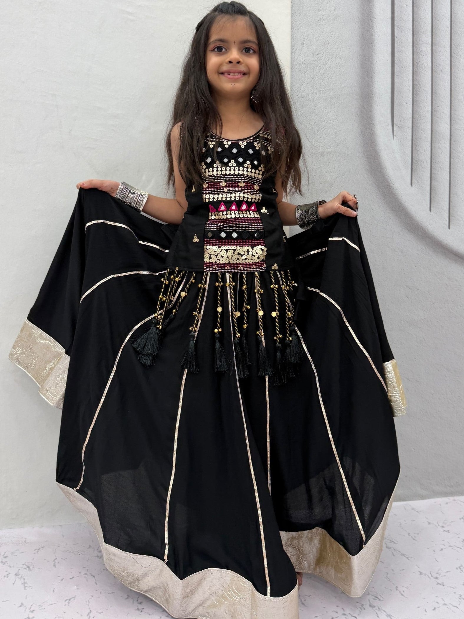 Pure Cotton Navratri Lehenga With Fency Blouse